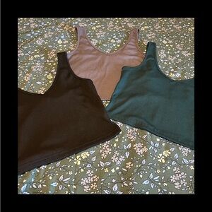 SHEIN Fitted Cropped Bohemian Tank Top Bundle